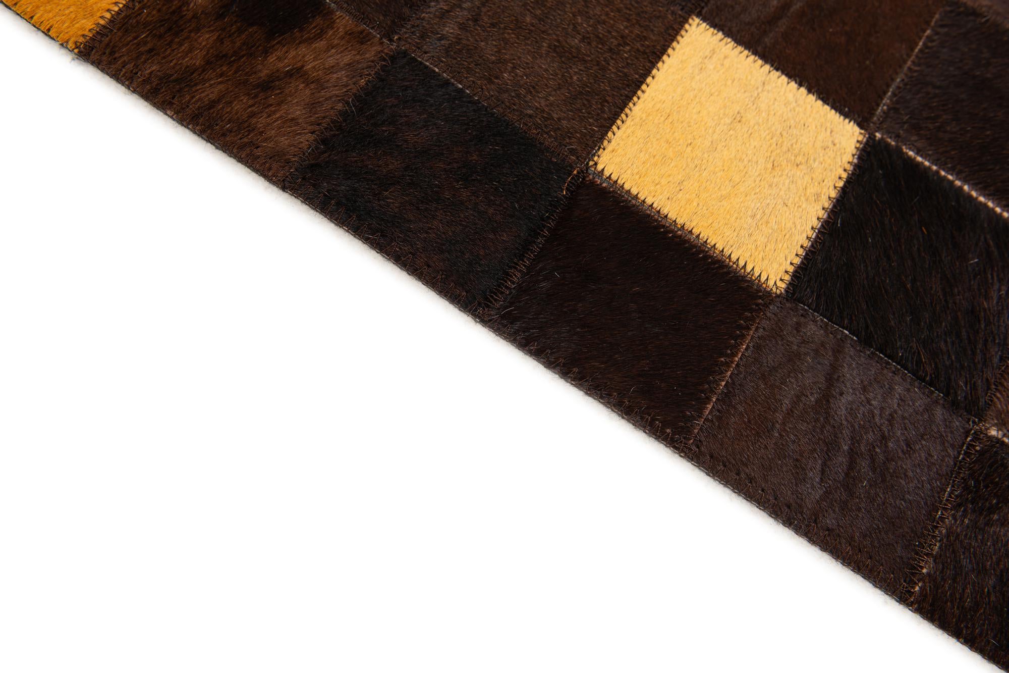 5' 2 x 8' 1 Cowhide Stocks Rug