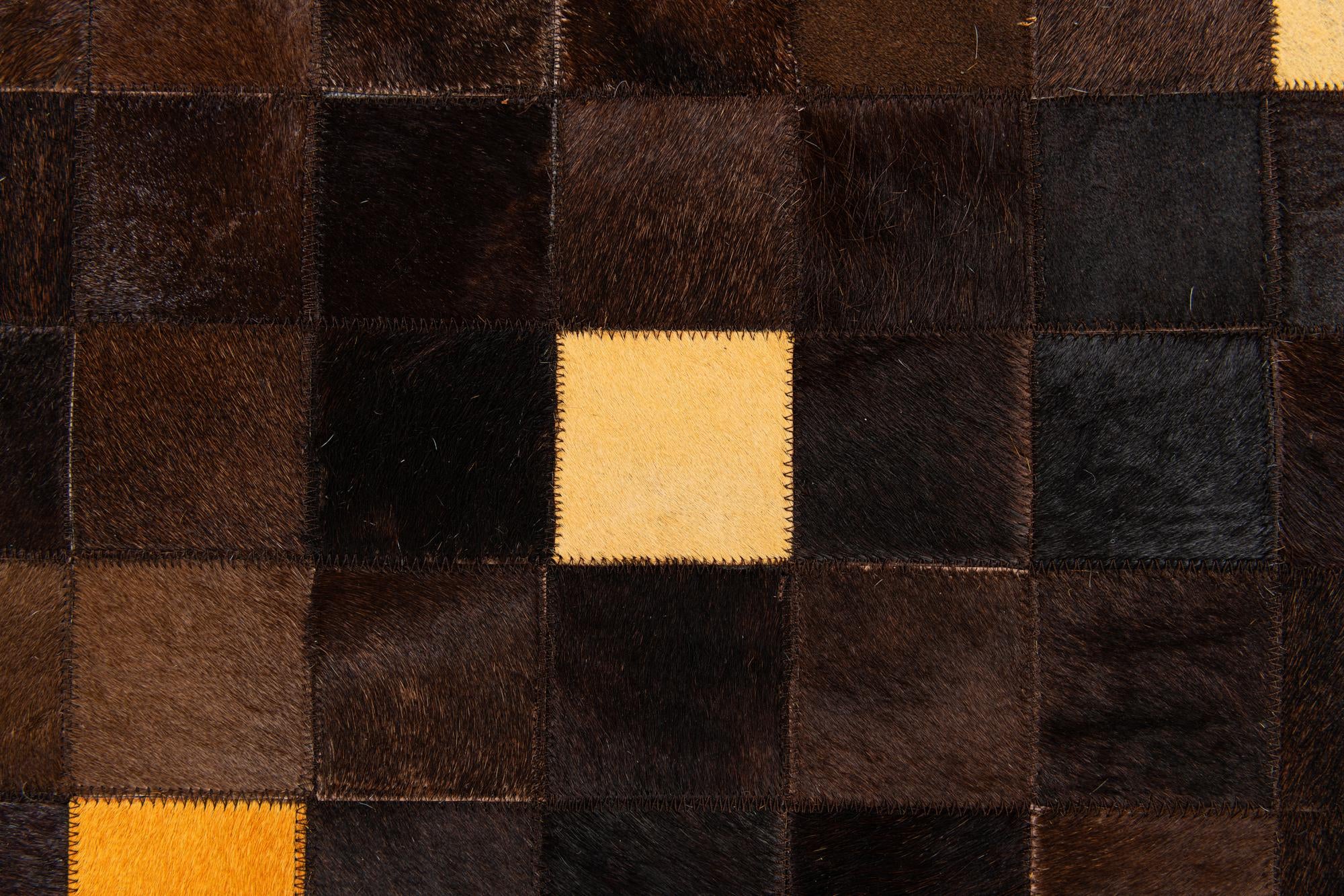 5' 2 x 8' 1 Cowhide Stocks Rug