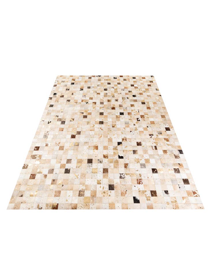 Detail image of 7' 10 x 9' 10 Cowhide Stocks Rug