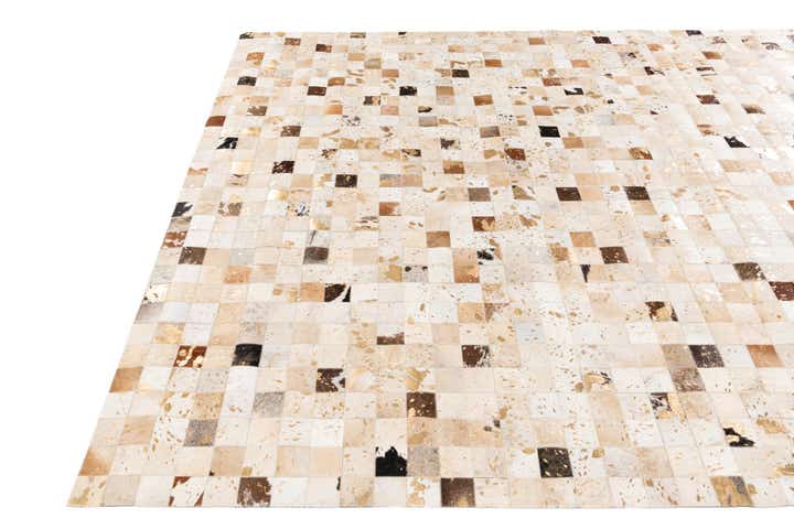 7' 10 x 9' 10 Cowhide Stocks Rug