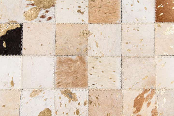 7' 10 x 9' 10 Cowhide Stocks Rug