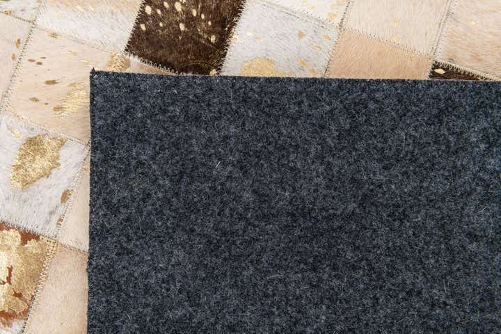 7' 10 x 9' 10 Cowhide Stocks Rug