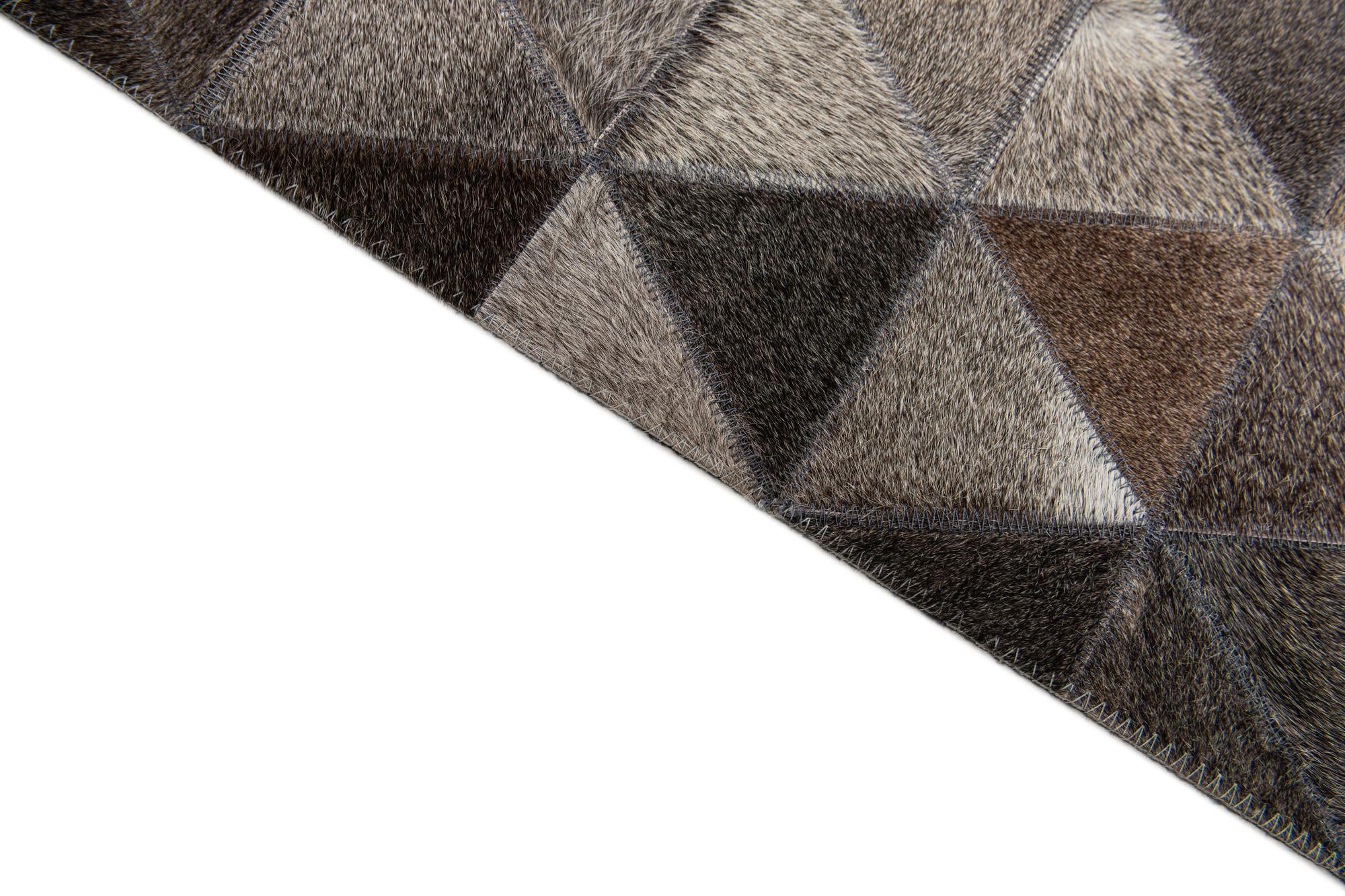 245cm x 305cm Cowhide Stocks Alfombra