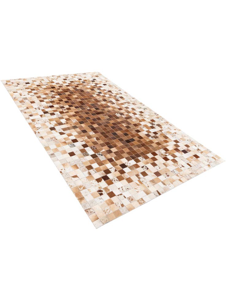 Detail image of 4' 11 x 8' Cowhide Stocks Rug