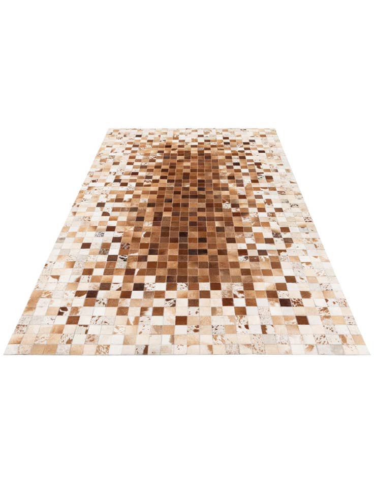 Detail image of 4' 11 x 8' Cowhide Stocks Rug