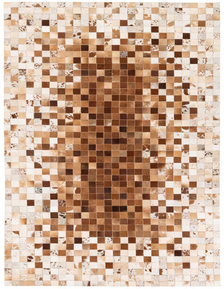 Detail image of 4' 11 x 8' Cowhide Stocks Rug
