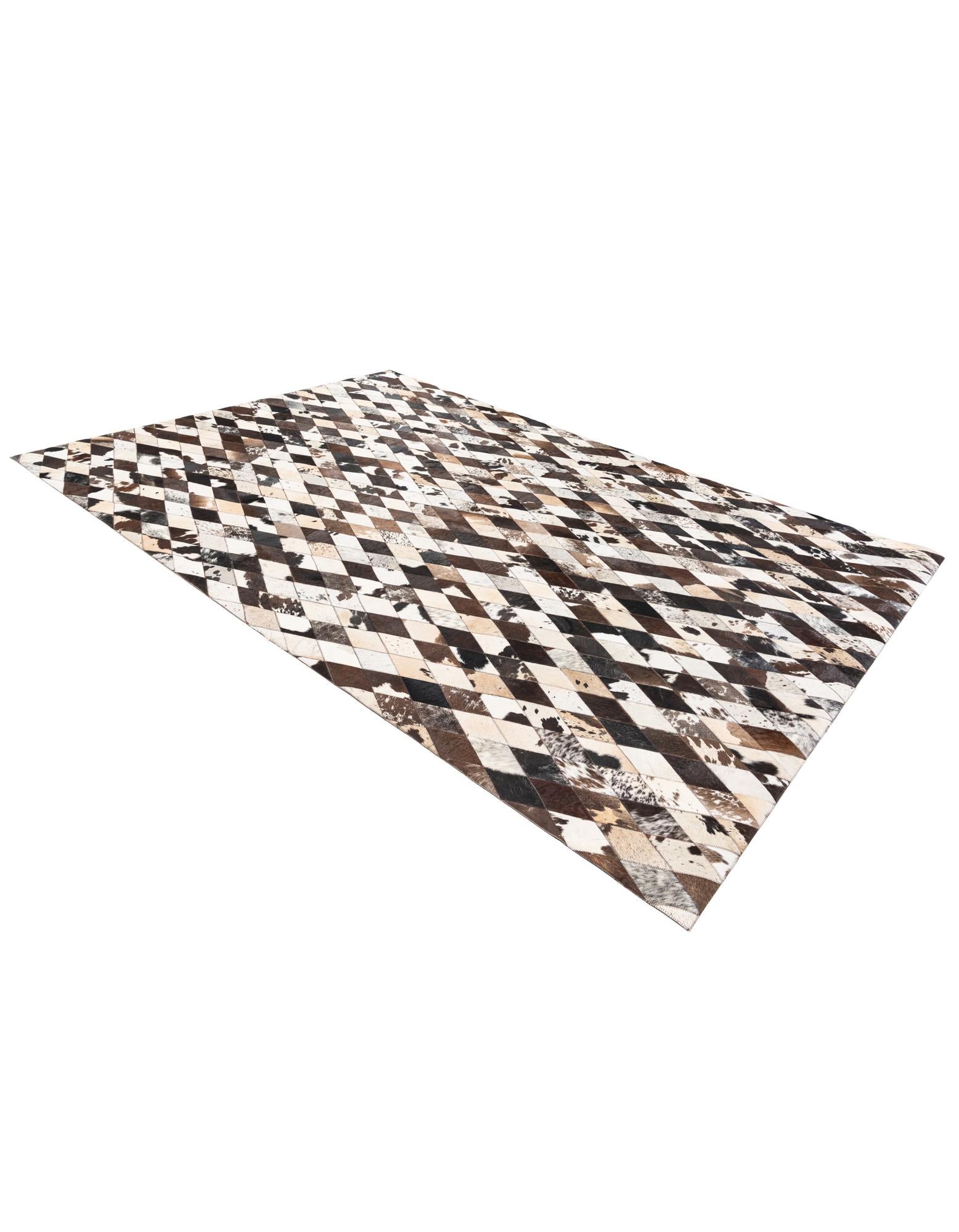 6' 9 x 9' 9 Cowhide Stocks Rug