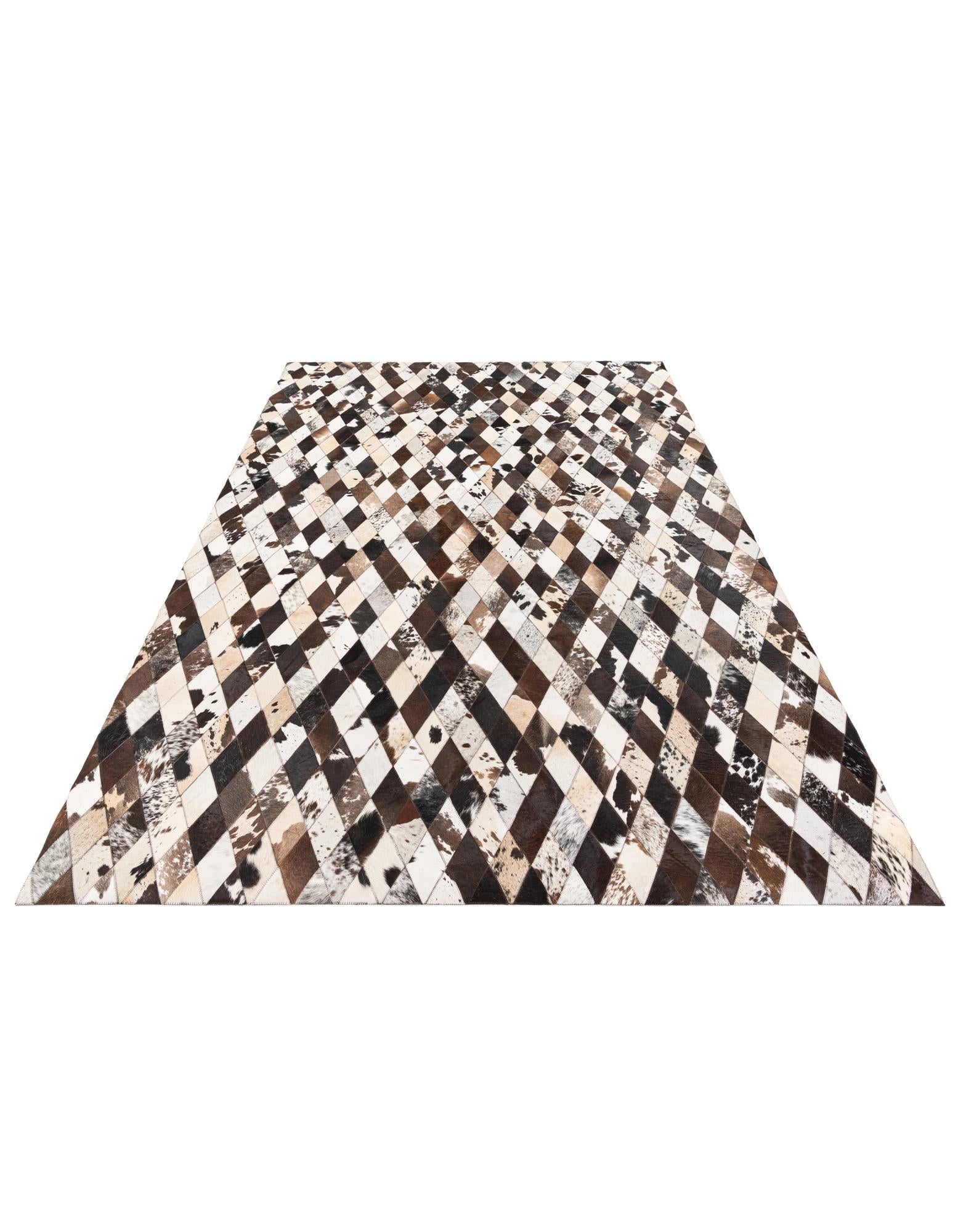 6' 9 x 9' 9 Cowhide Stocks Rug