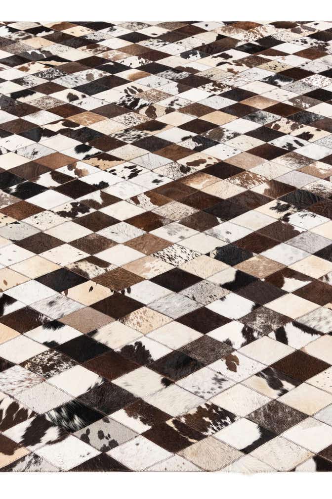 6' 9 x 9' 9 Cowhide Stocks Rug