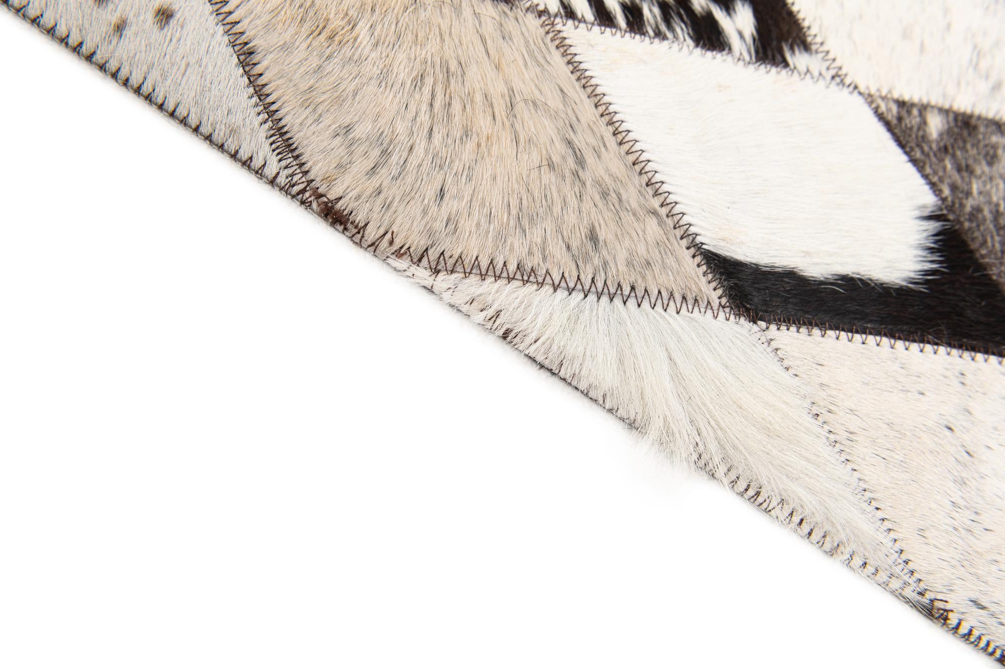 6' 9 x 9' 9 Cowhide Stocks Rug