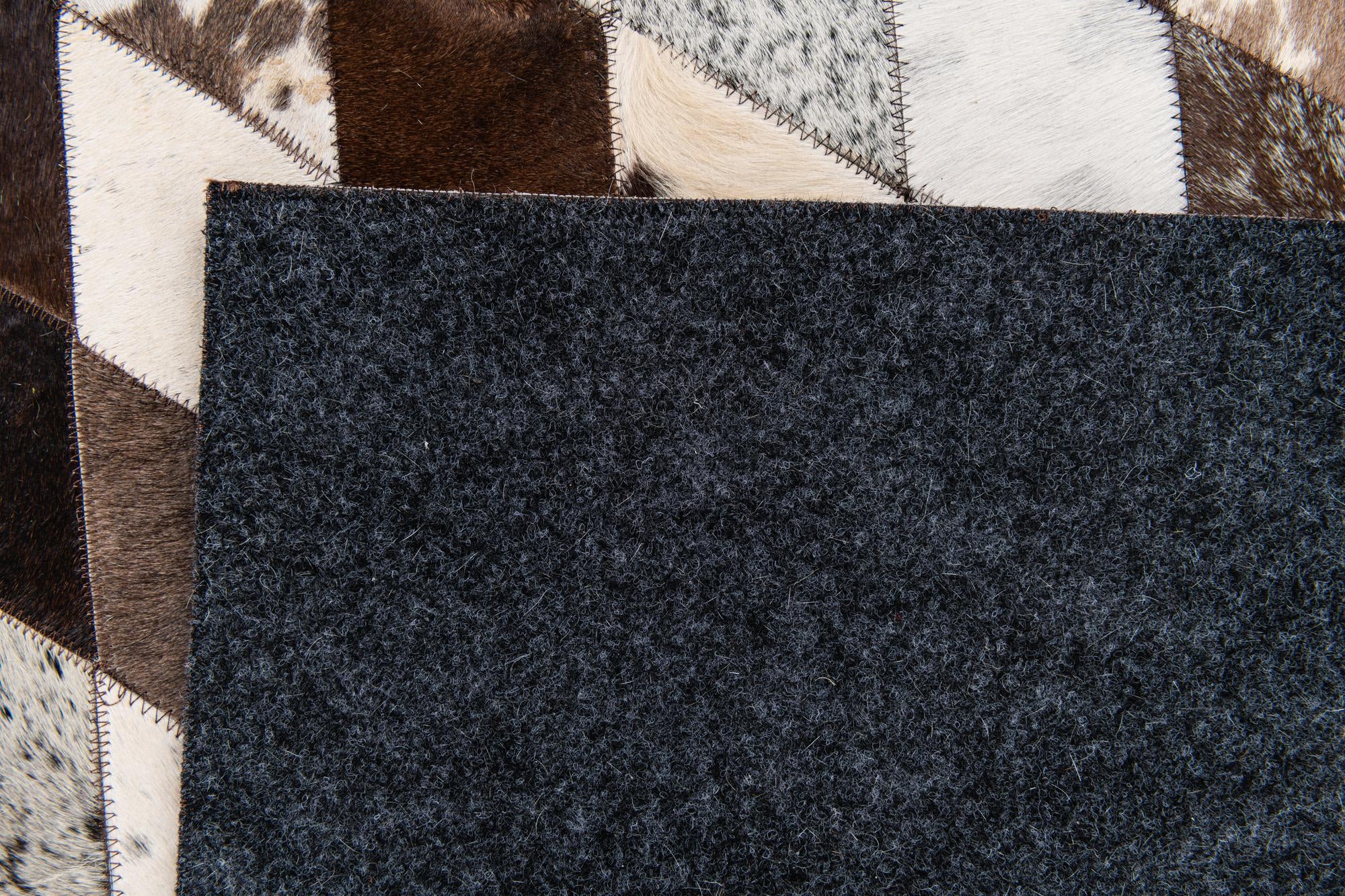 6' 9 x 9' 9 Cowhide Stocks Rug