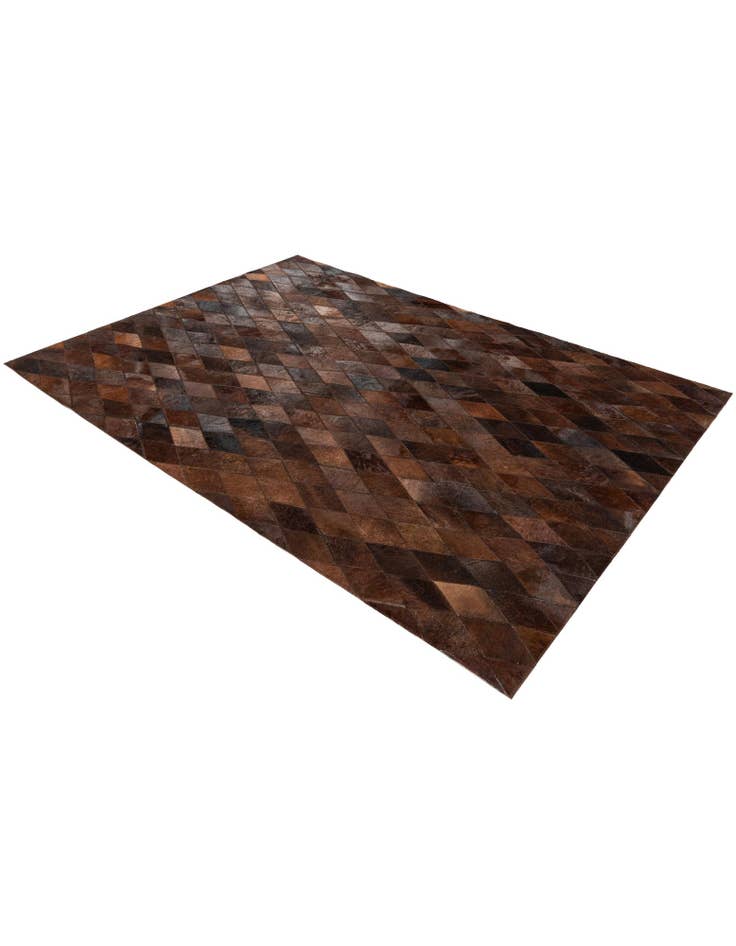Detail image of 4' 8 x 6' 7 Cowhide Stocks Rug
