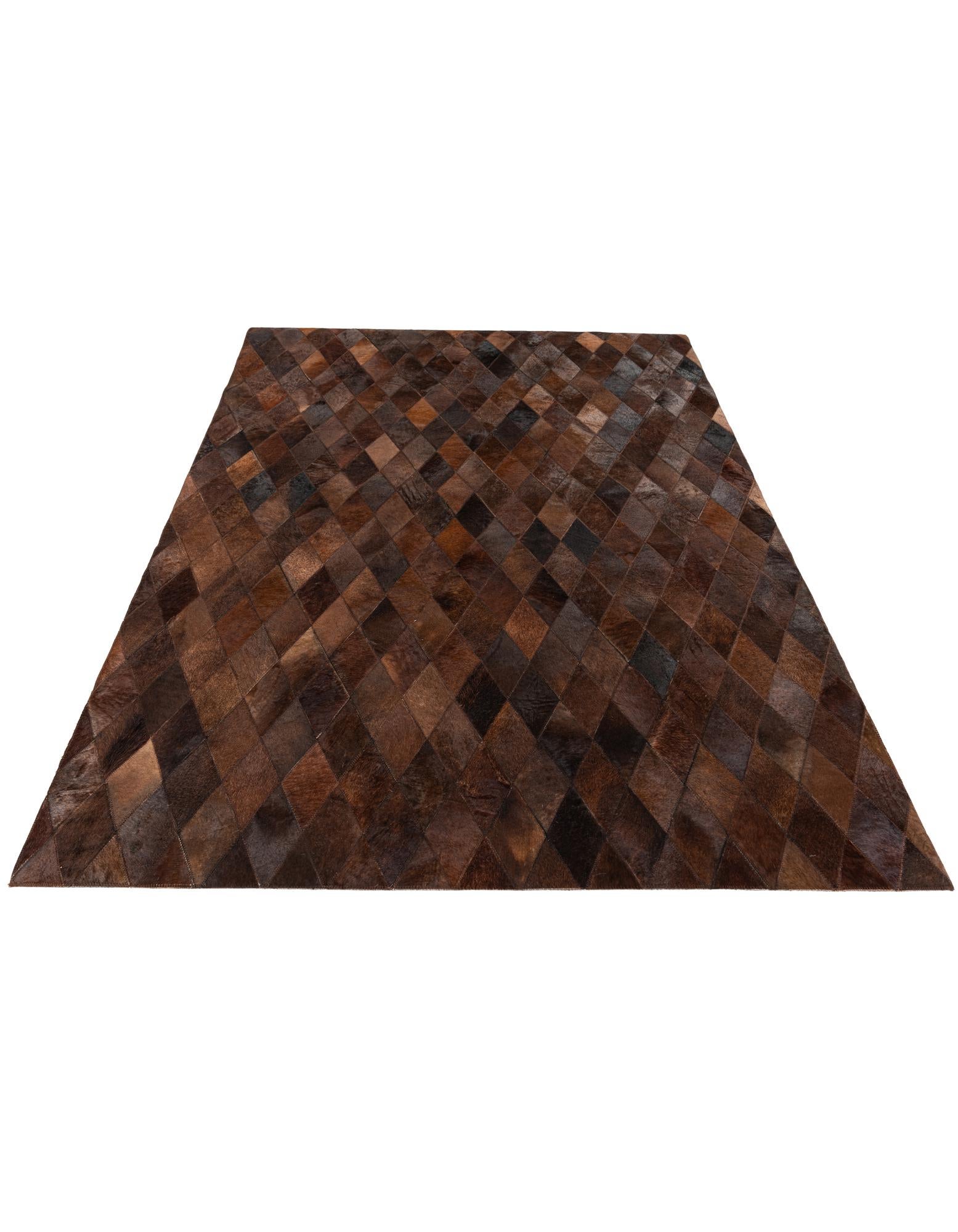 4' 8 x 6' 7 Cowhide Stocks Rug