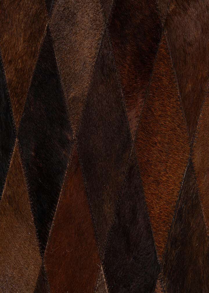 4' 8 x 6' 7 Cowhide Stocks Rug