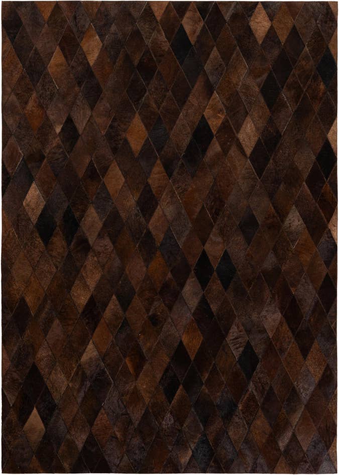 Detail image of 4' 8 x 6' 7 Cowhide Stocks Rug