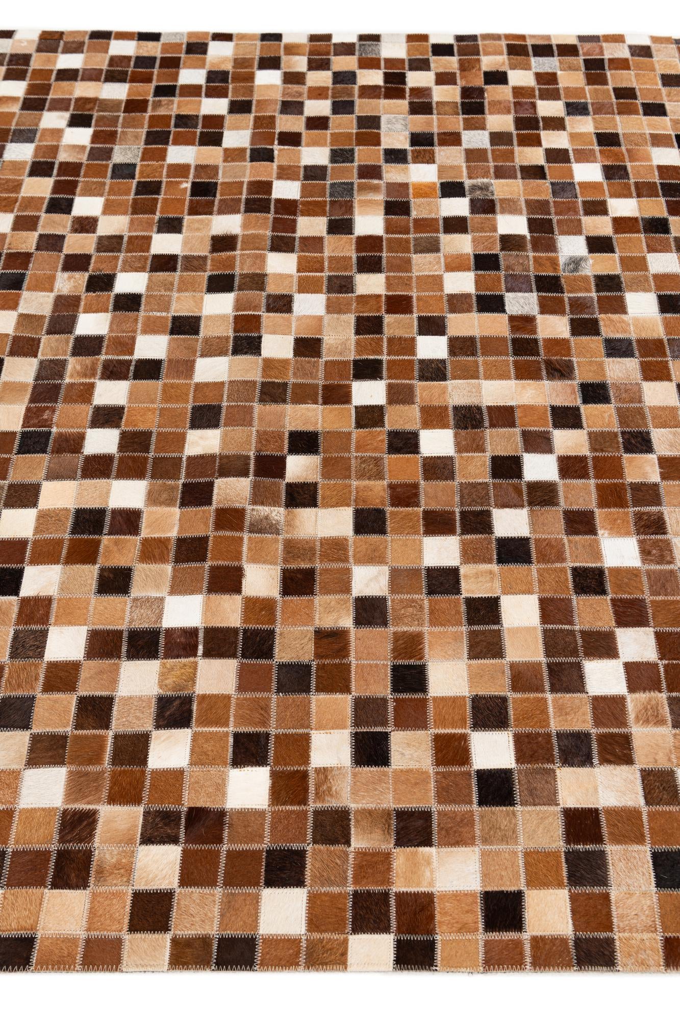 4' 8 x 6' 8 Cowhide Stocks Rug