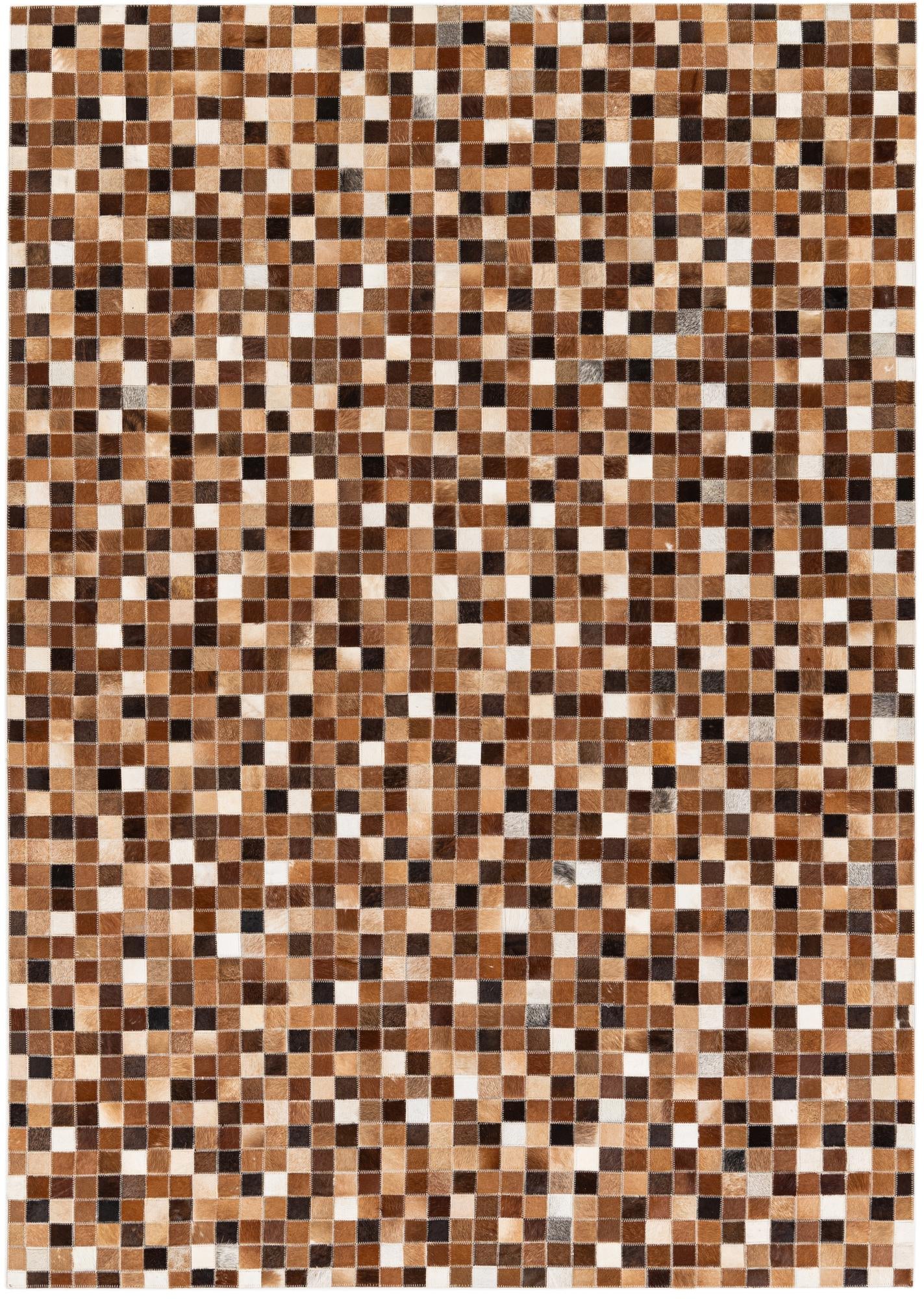 4' 8 x 6' 8 Cowhide Stocks Rug