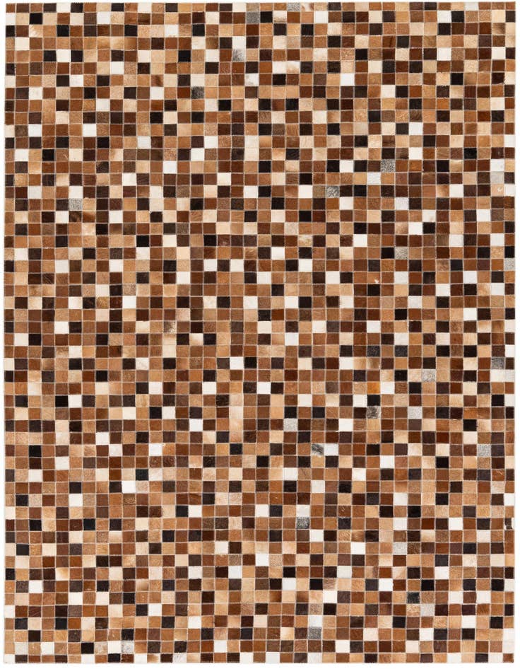 Detail image of 4' 8 x 6' 8 Cowhide Stocks Rug