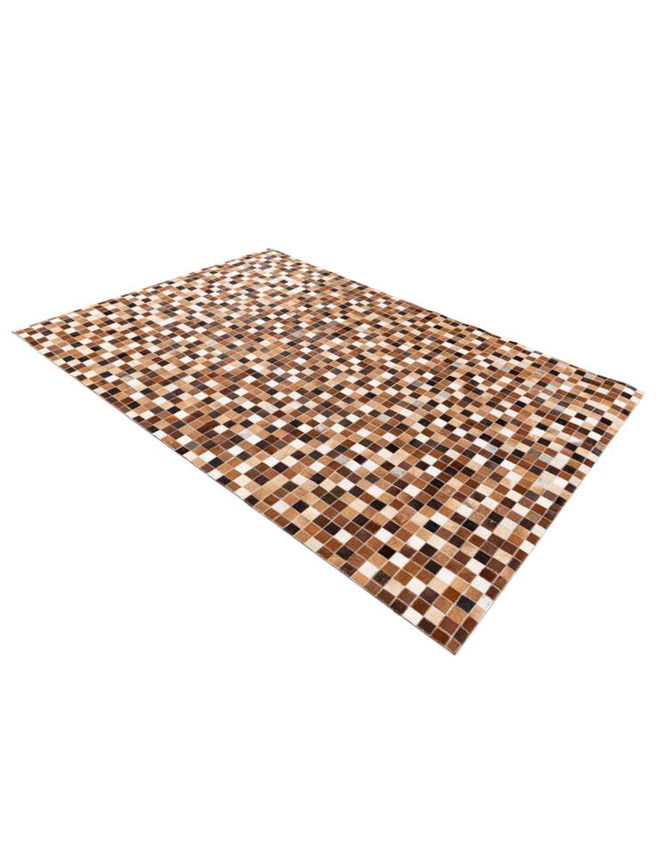 Detail image of 4' 8 x 6' 8 Cowhide Stocks Rug