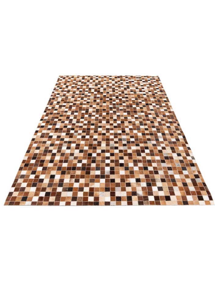 4' 8 x 6' 8 Cowhide Stocks Rug