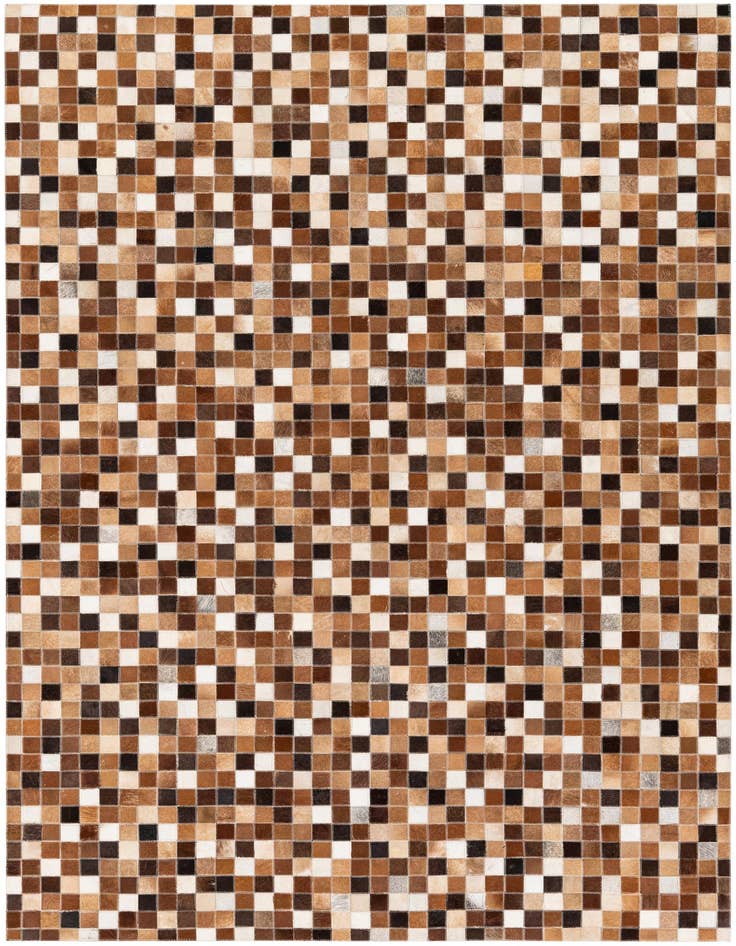 Detail image of 4' 8 x 6' 8 Cowhide Stocks Rug