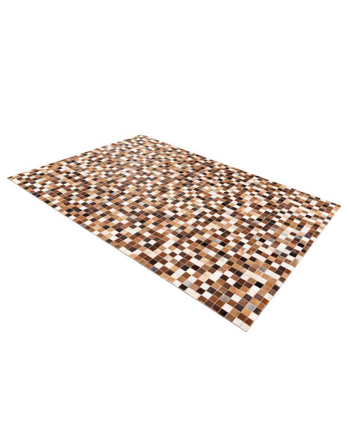 4' 7 x 6' 7 Cowhide Stocks Rug
