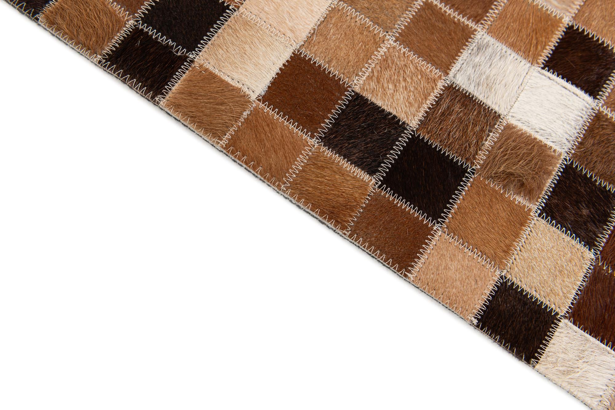 4' 9 x 6' 8 Cowhide Stocks Rug