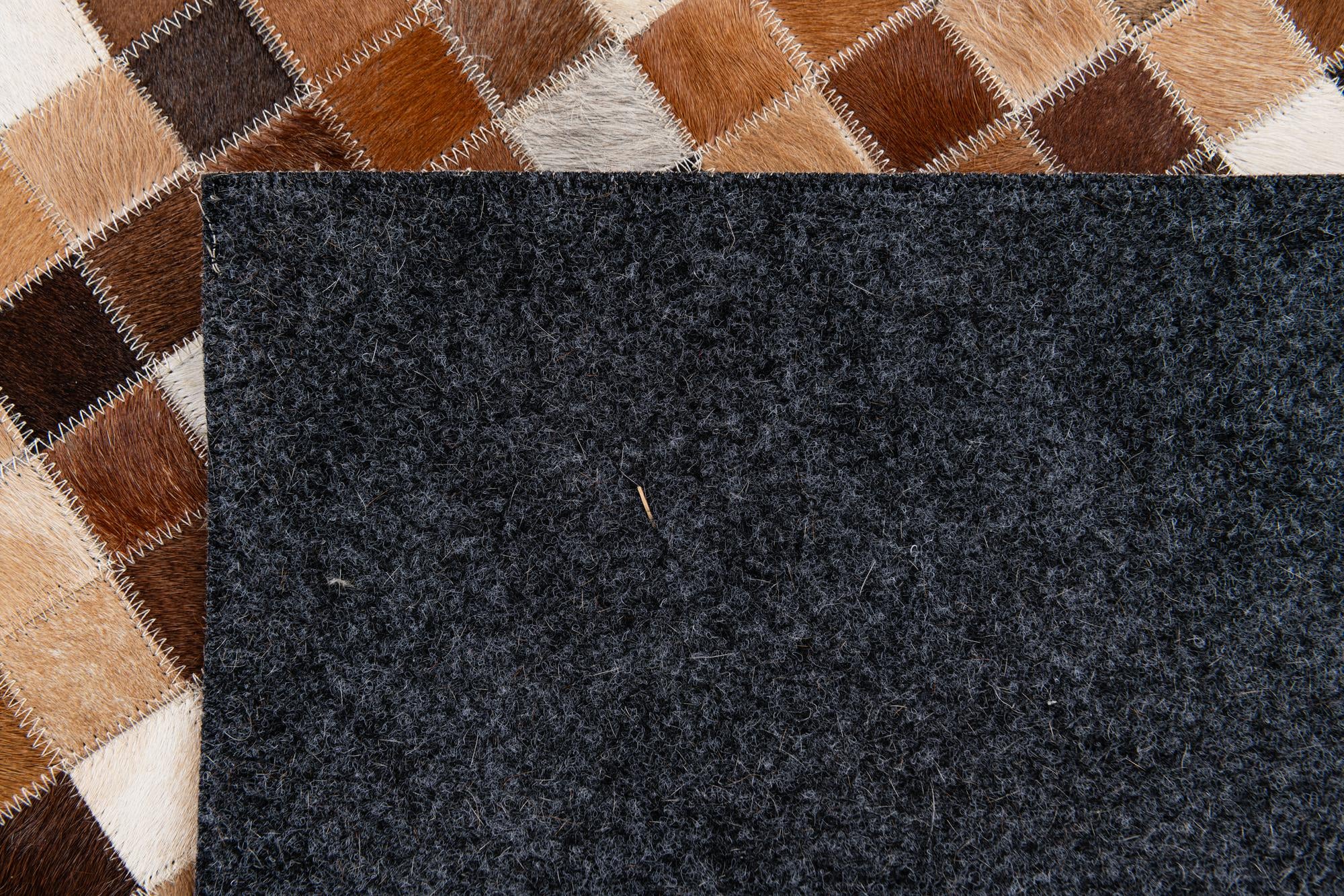 4' 9 x 6' 8 Cowhide Stocks Rug