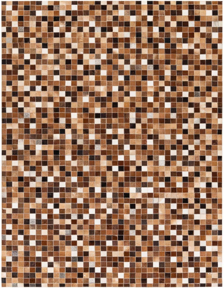 Detail image of 4' 9 x 6' 8 Cowhide Stocks Rug