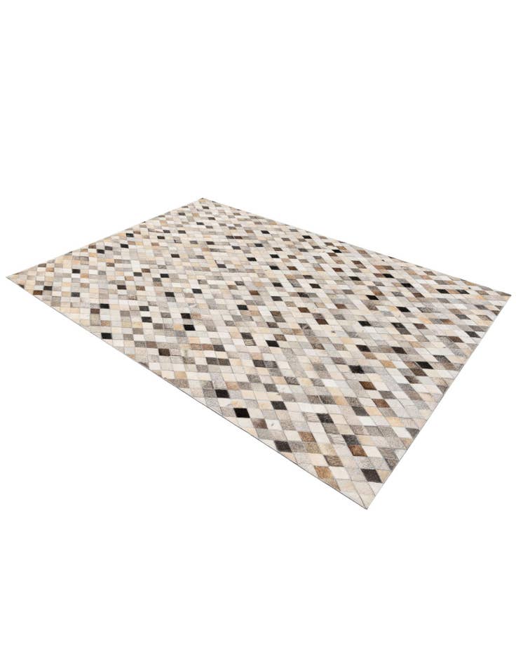 Detail image of 4' 7 x 6' 7 Cowhide Stocks Rug