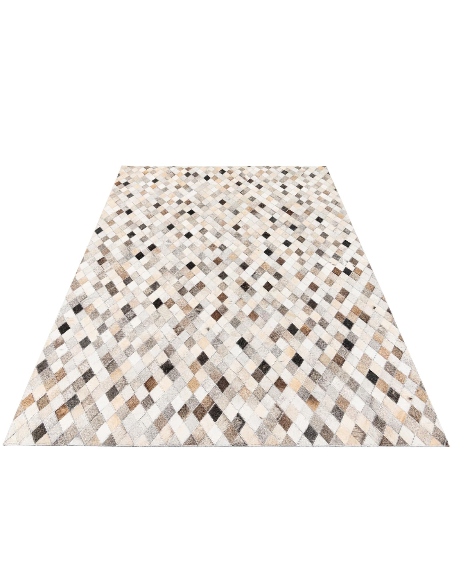 4' 7 x 6' 7 Cowhide Stocks Rug