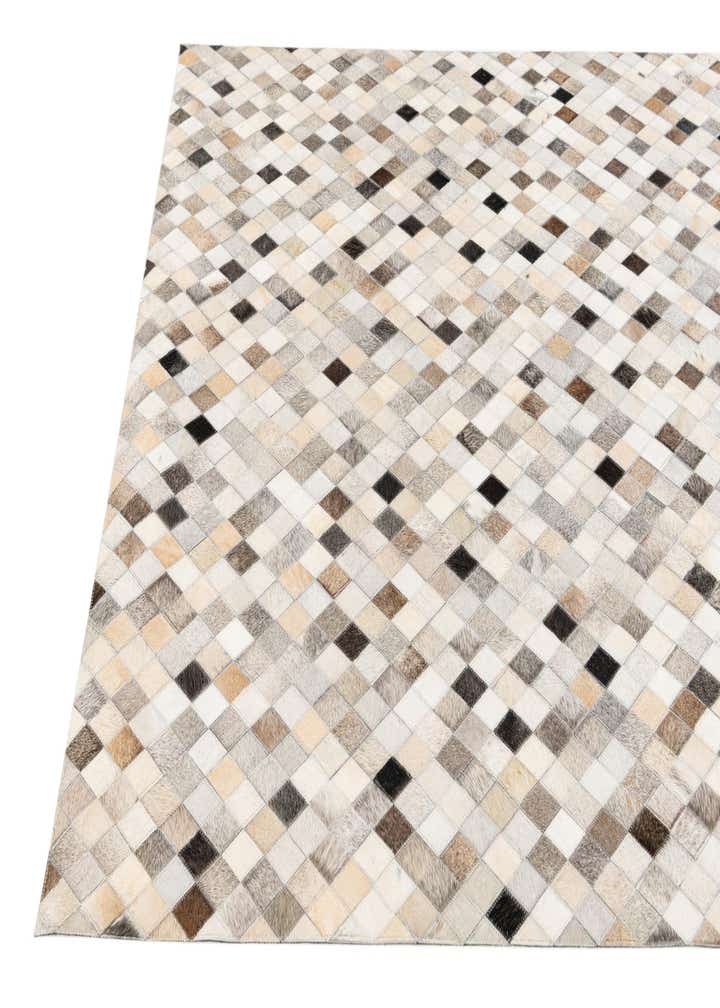 4' 7 x 6' 7 Cowhide Stocks Rug