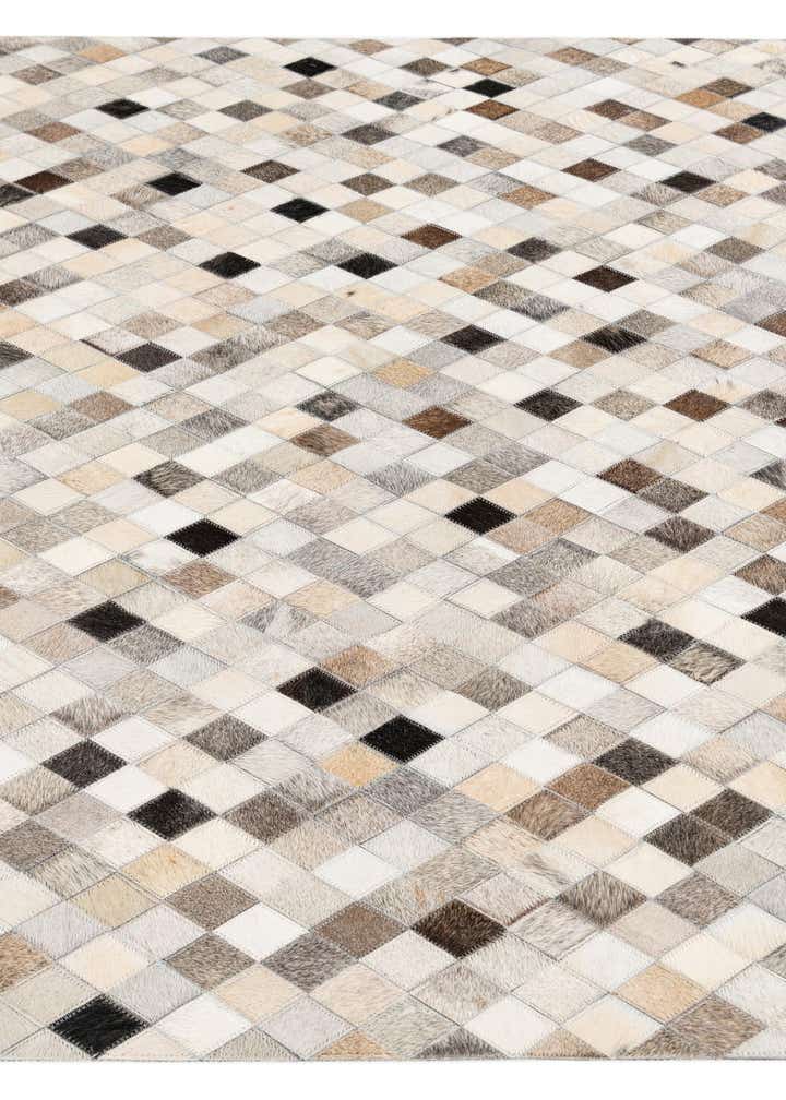 4' 7 x 6' 7 Cowhide Stocks Rug
