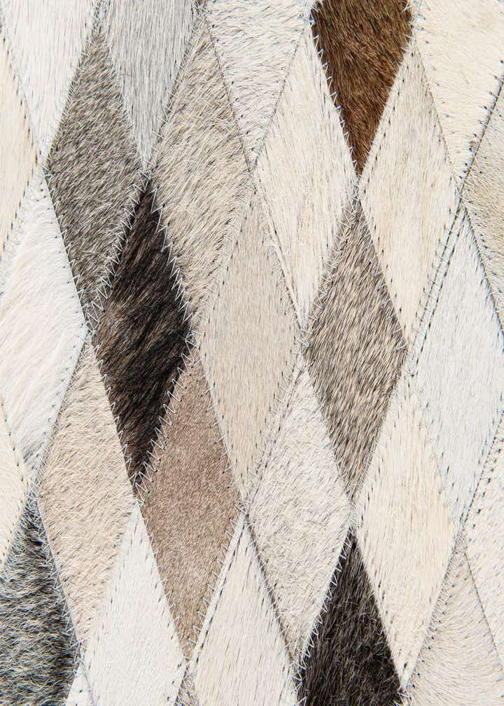 4' 7 x 6' 7 Cowhide Stocks Rug