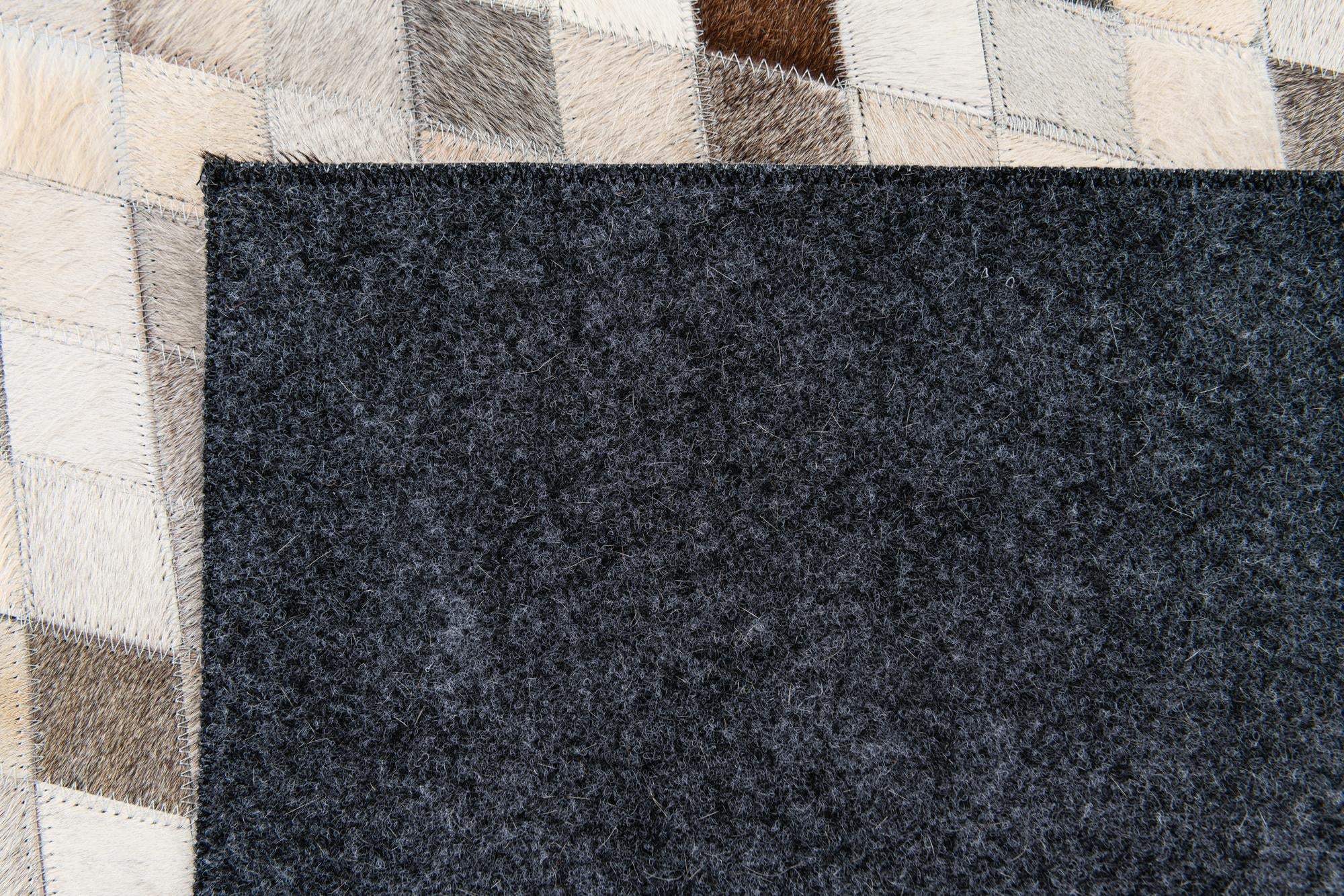 4' 7 x 6' 7 Cowhide Stocks Rug