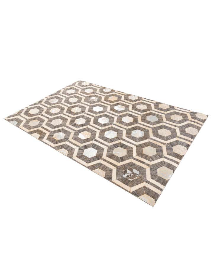 4' 1 x 6' 1 Cowhide Stocks Rug