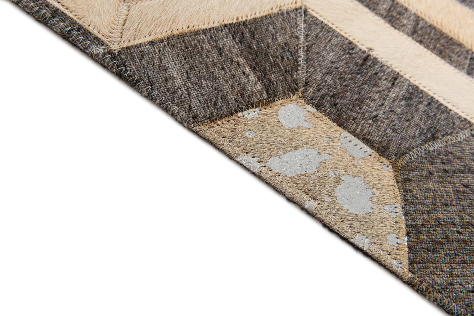4' 1 x 6' 1 Cowhide Stocks Rug