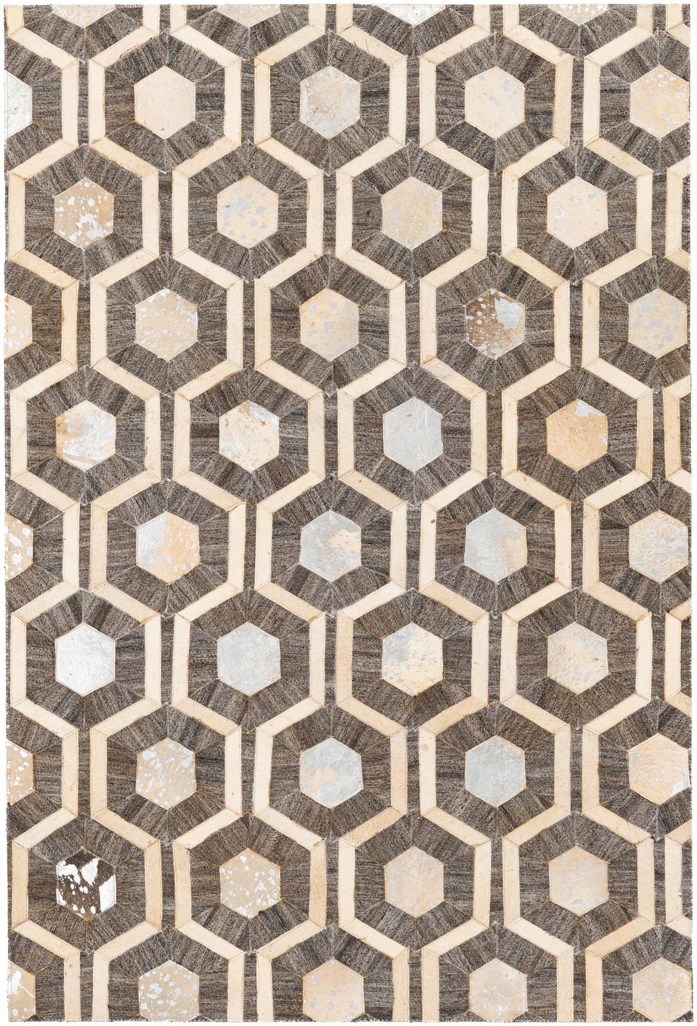 4' 1 x 6' 1 Cowhide Stocks Rug