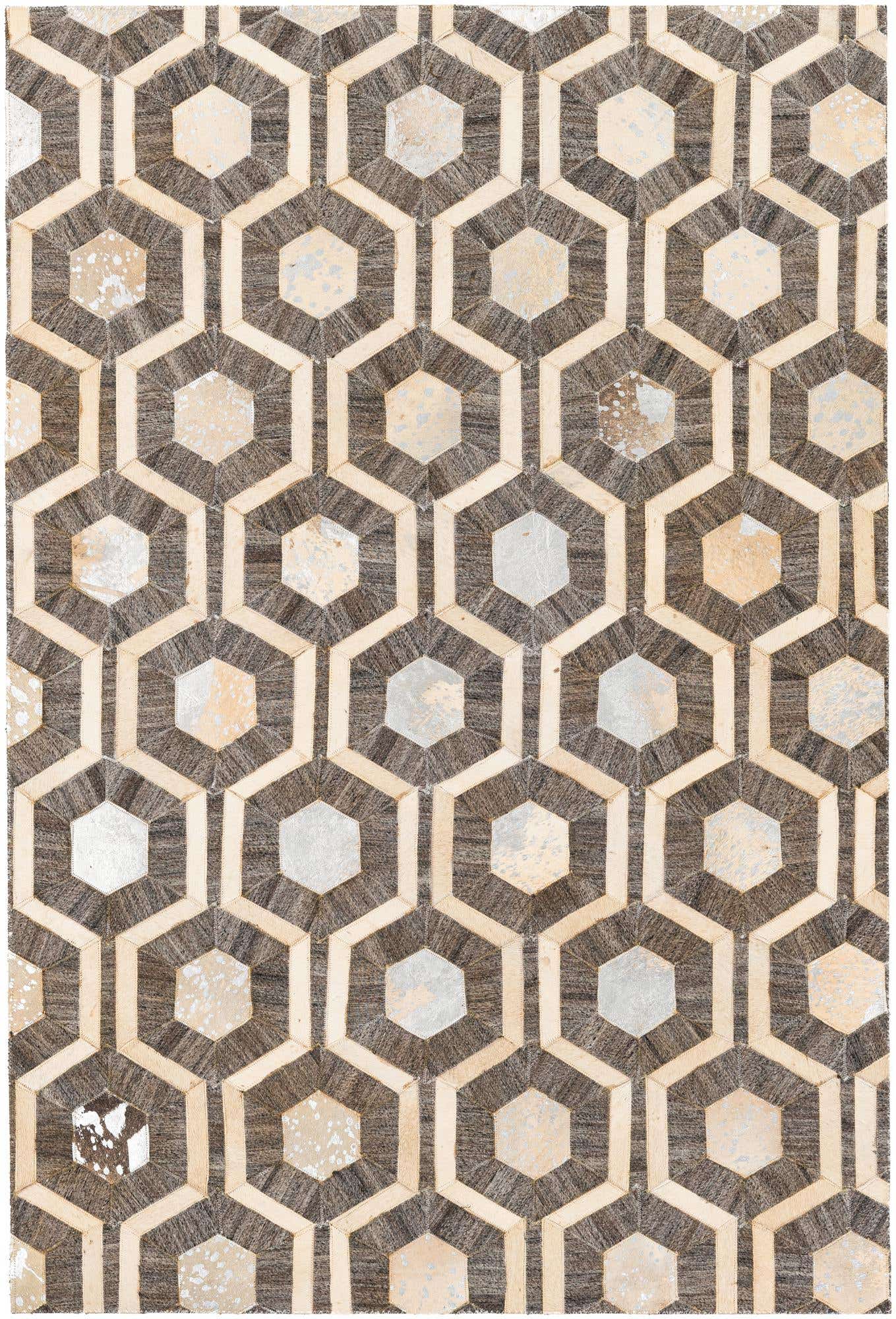 4' 1 x 6' 1 Cowhide Stocks Rug