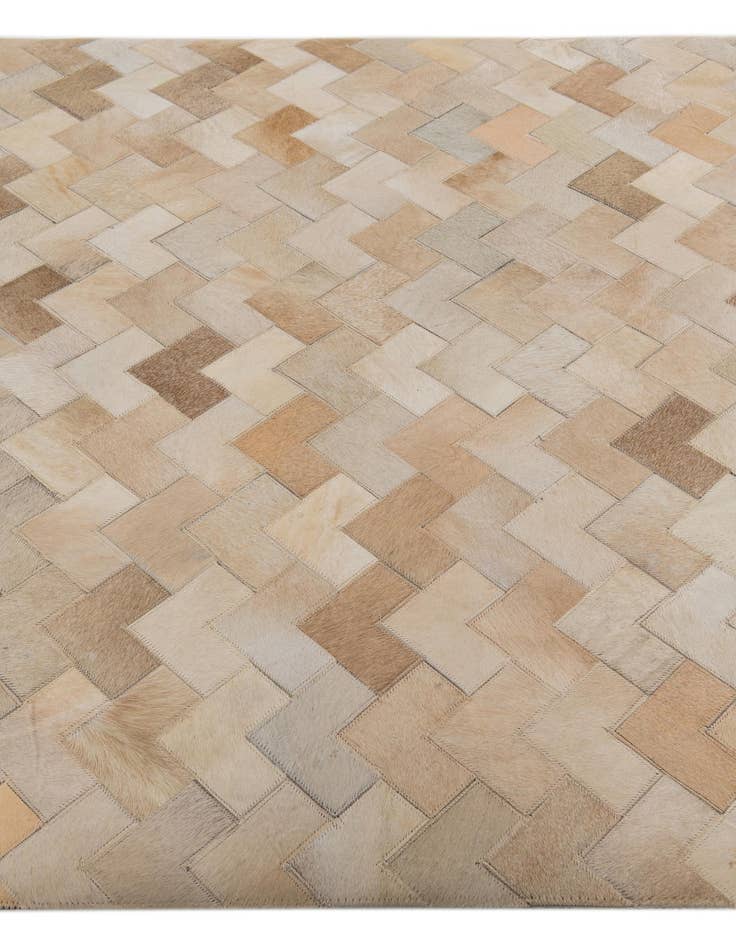 Detail image of 4' 1 x 6' Cowhide Stocks Rug