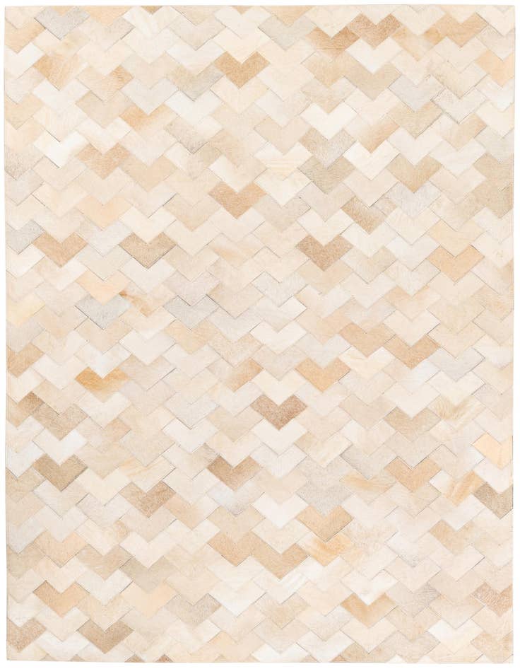 Detail image of 4' 1 x 6' Cowhide Stocks Rug