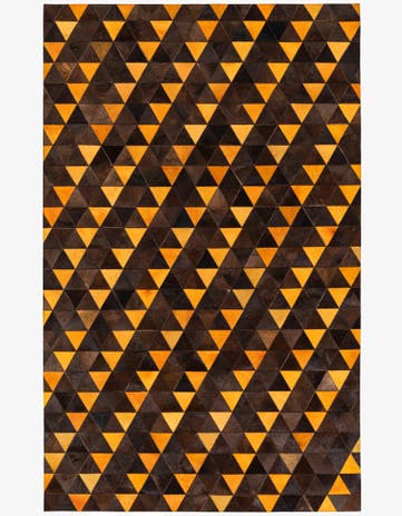 5' x 8' 1 Cowhide Stocks Rug