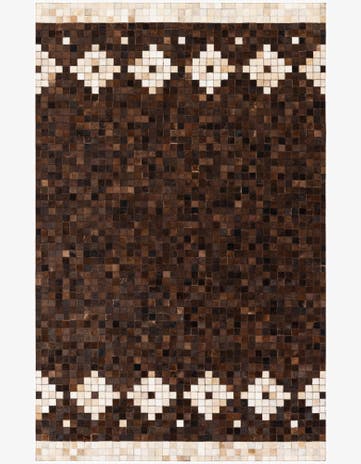 5' 1 x 8' Cowhide Stocks Rug