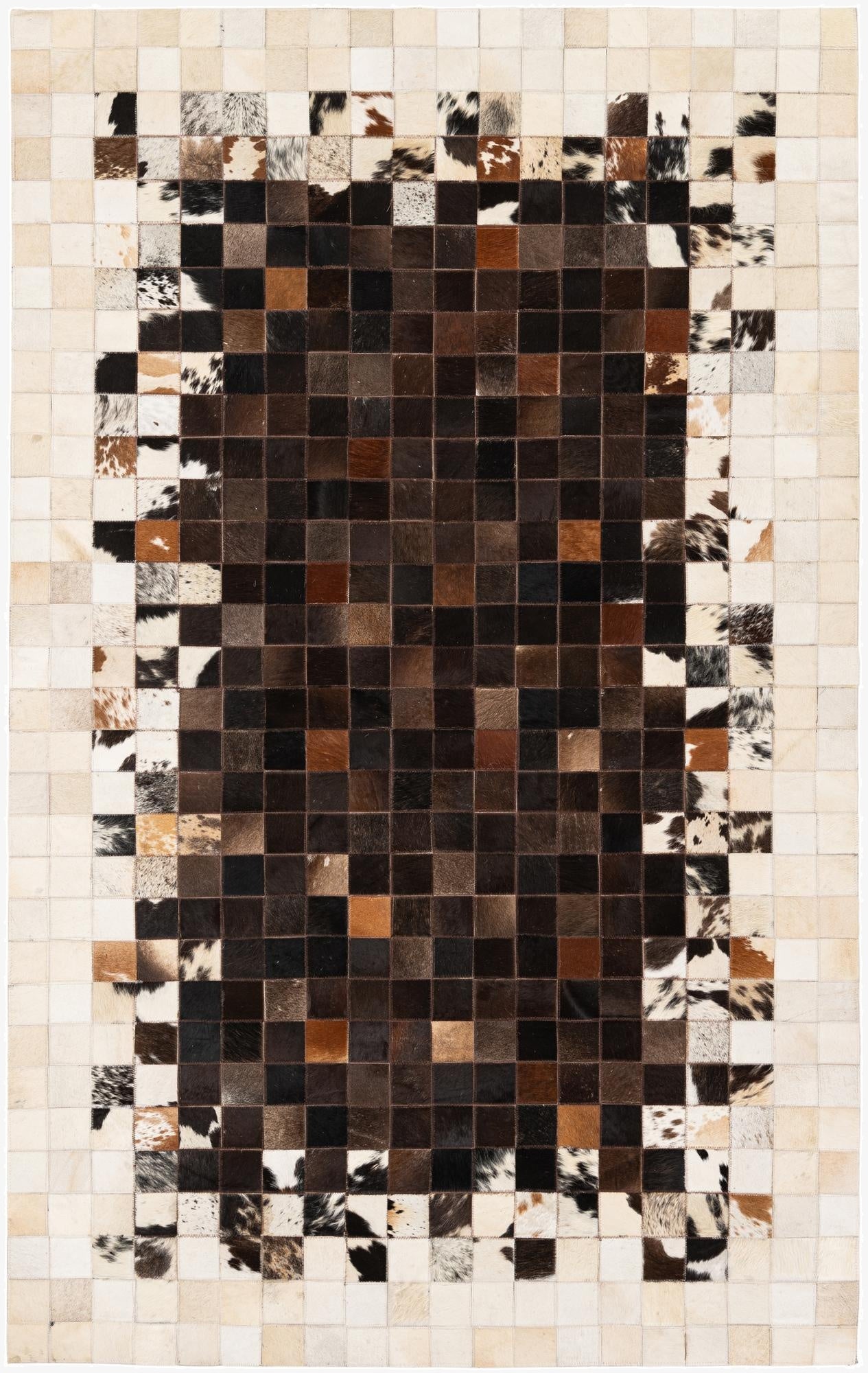 5' x 7' 11 Cowhide Stocks Rug