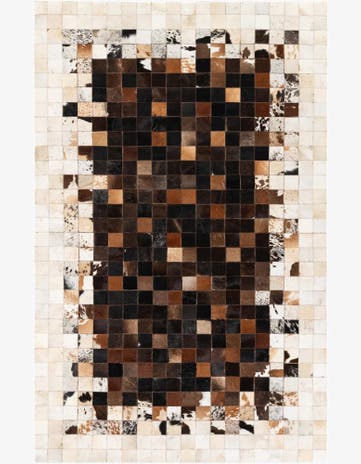 5' x 8' Cowhide Stocks Rug