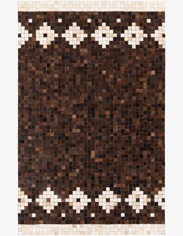 5' x 7' 11 Cowhide Stocks Rug