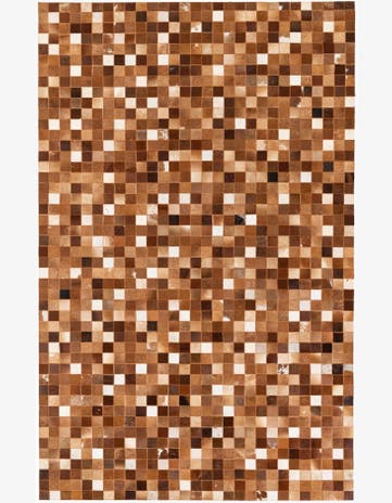 5' 1 x 8' 2 Cowhide Stocks Rug