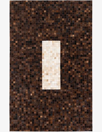 5' x 7' 11 Cowhide Stocks Rug