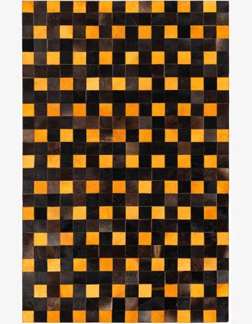 5' 2 x 8' Cowhide Stocks Rug