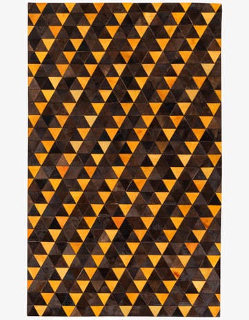 5' x 8' 1 Cowhide Stocks Rug